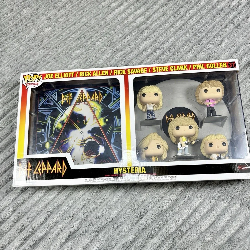 New Funko Pop! 2022 Def Leppard Hysteria Album Deluxe Vinyl 5 Figures Limited Ed